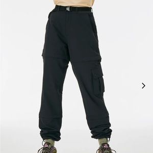 Outdoor Voices RekTrek Black Zip Off Pants Size S